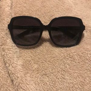 Black Michael Kors sunglasses with bonus case.